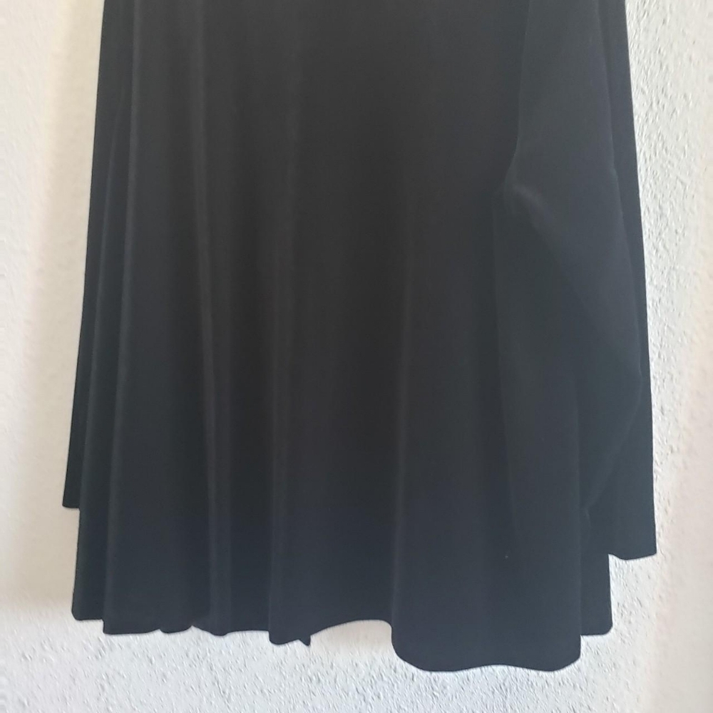 Black Velvet Open Front Cardigan Vintage - Picture 11 of 12